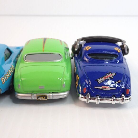 Disney World of Cars Metal Die Cast Assorted Characters Lot of 4 w/Hudson Hornet - Picture 2 of 9